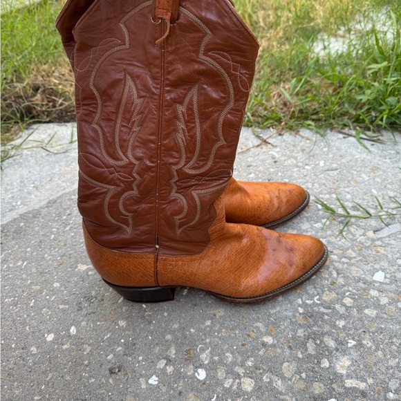 Larry Mahan Other - Men's Brown Larry Mahan Leather Cowboy Boots